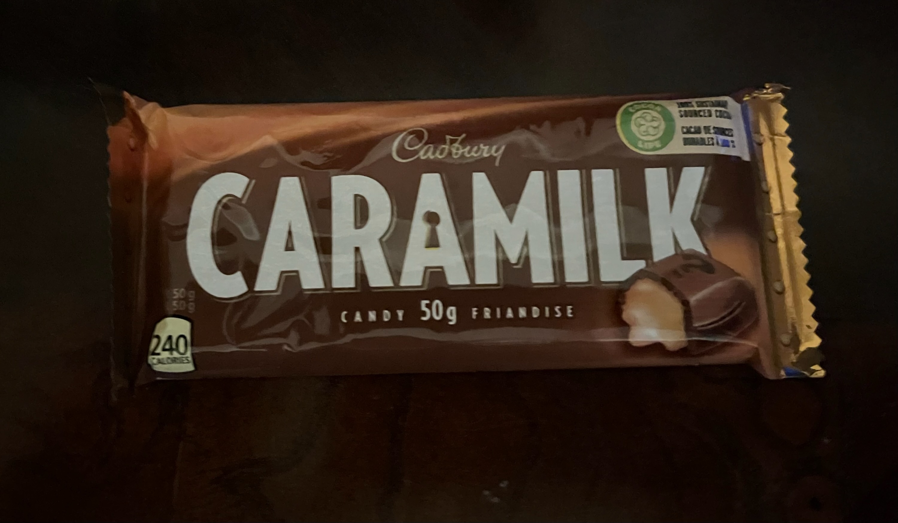 A Caramilk chocolate bars