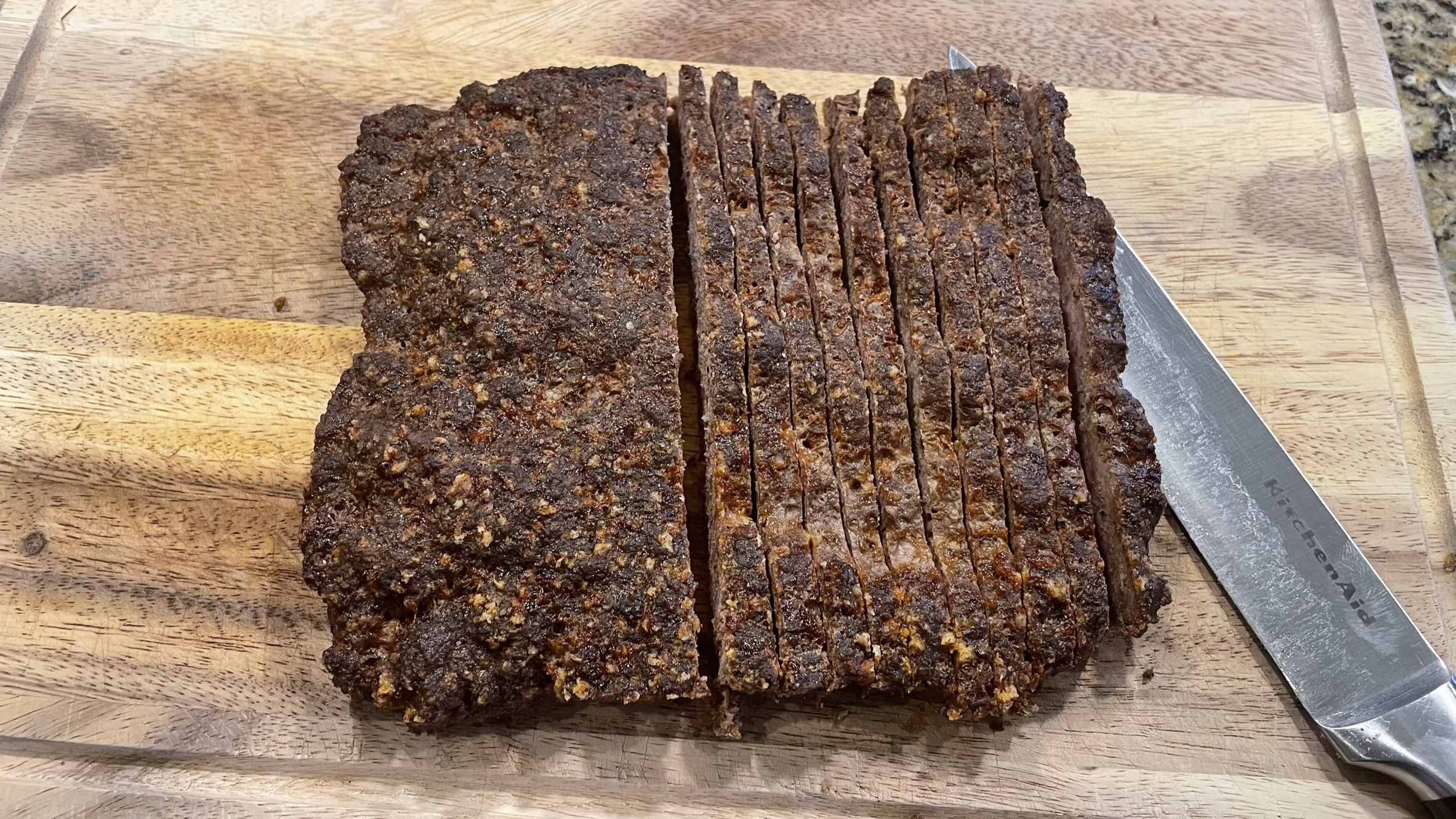 Meat loaf sliced for donairs