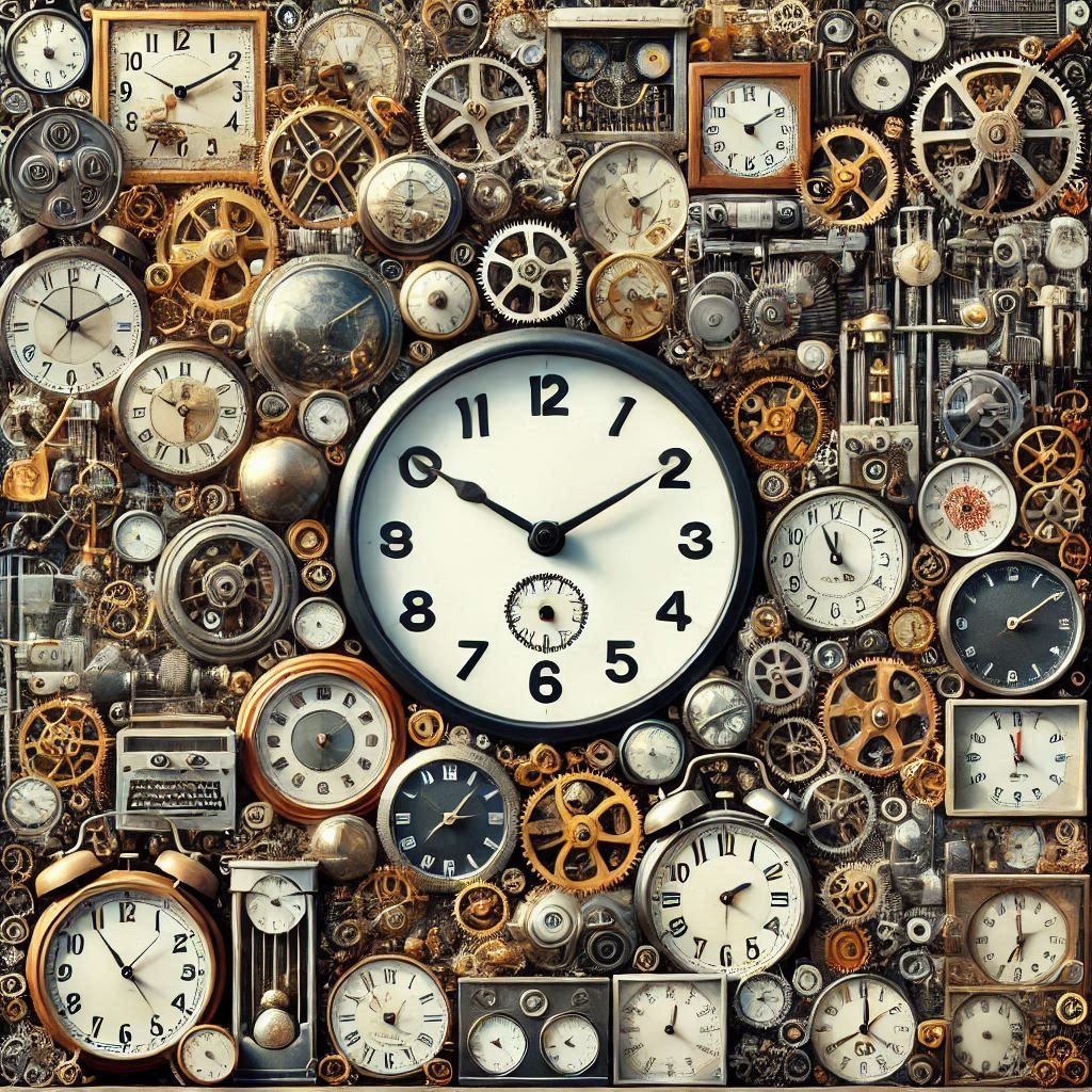 A wall of clocks, gears, and machinery marching inexorably toward one billion seconds.