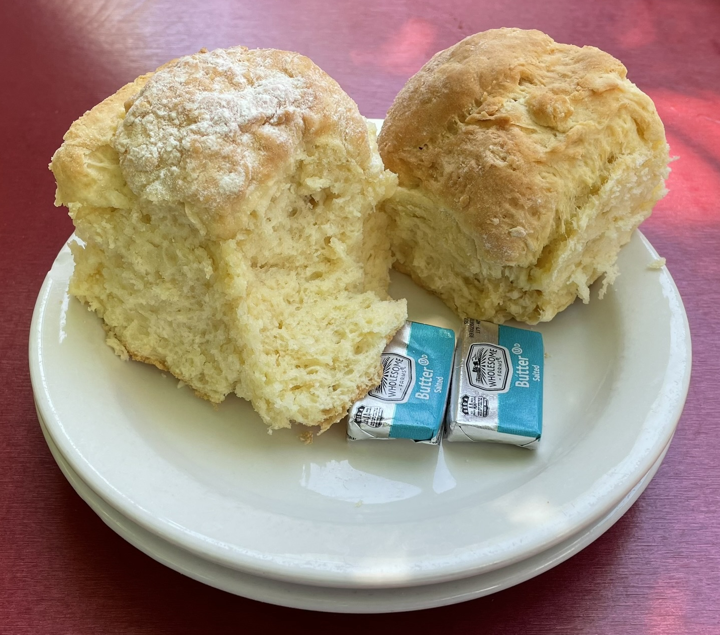 Ruth's famous Mile-High Biscuits at Ruth's Diner