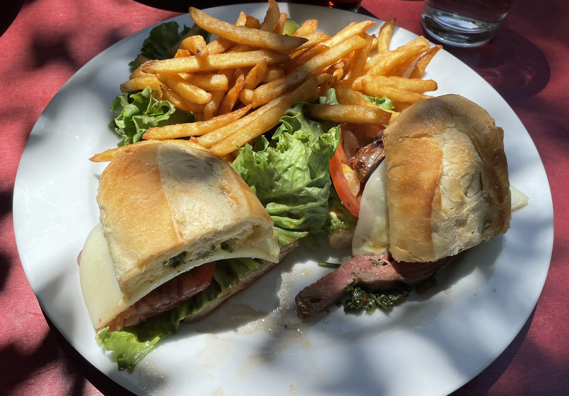 Flank Steak Sandwich at Ruth's Diner