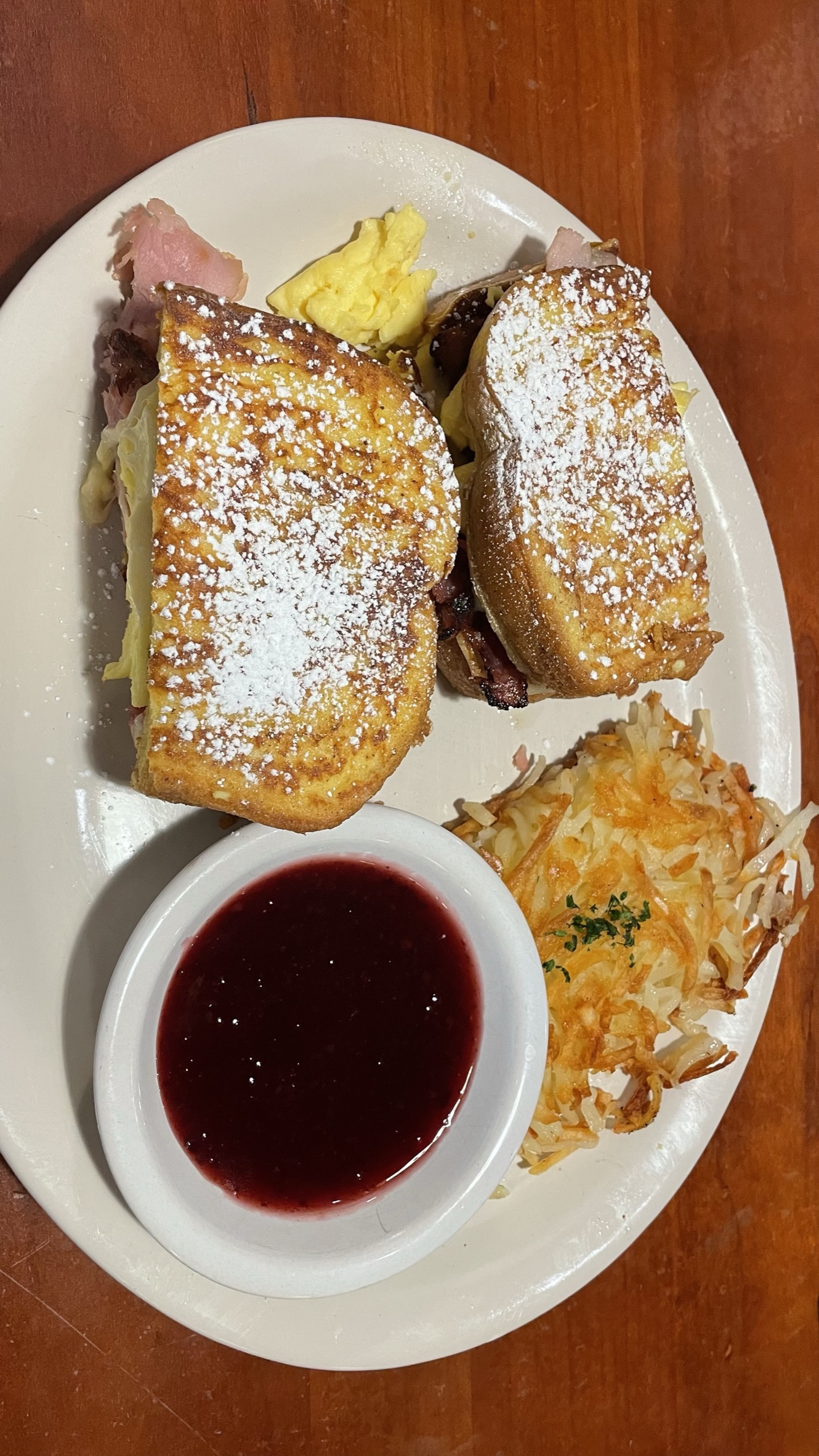 Plate with Monte Cristo sandwich