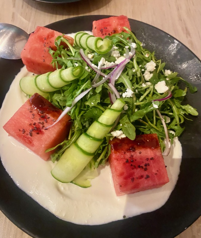 Watermelon-Arugula salad